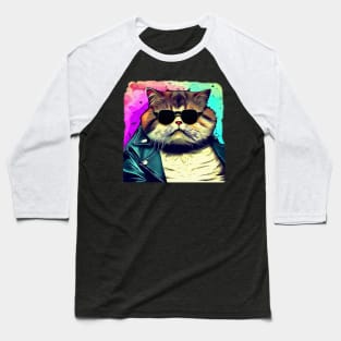 Daddy Cat Baseball T-Shirt